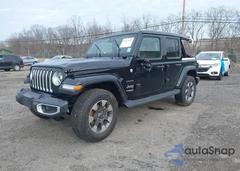 2022 Jeep Wrangler Unlimited Sahara 4X4 из США, поврежденный, VIN 1C4HJXEG9NW217839